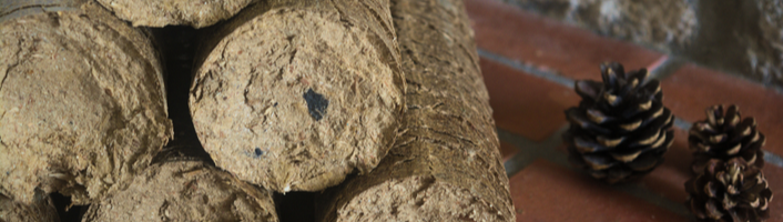 tas de bois compressés