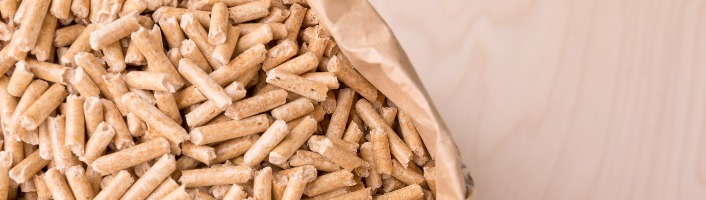focus d'un sachet de pellets