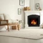 cheminée blanche dans un intérieur