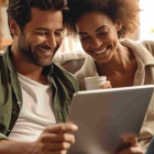 couple devant une tablette