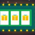 machine à sous affichant trois cadeaux