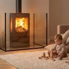 Pare-feu pour poêle à bois
