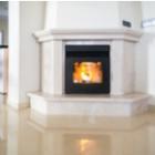 cheminée blanche dans un intérieur