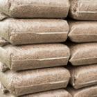 focus sur des sacs de pellets
