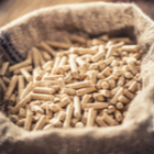 focus sac en toile rempli de pellets