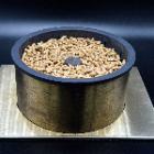 bac rempli de pellets