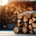 main remplie de pellets de bois