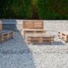 meubles d'extérieur en palette de bois