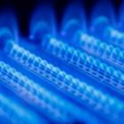 focus sur flammes bleues