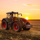 tracteur dans un champ