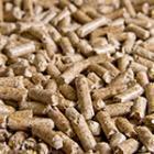 focus sur des granulés de bois