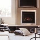 cheminée dans un salon tendance