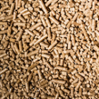 focus sur des pellets de bois
