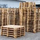 focus sur des palettes de bois