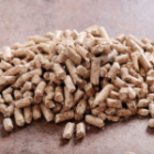 tas de pellets de bois