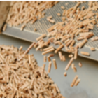 pellets déversés dans un bac