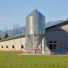silo à pellets en extérieur