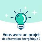 vignette d'une ampoule bleue avec un message