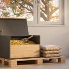 Accéder à la page Stockage de pellets en intérieur
