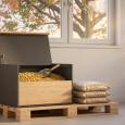 Accéder à la page Stockage de pellets en intérieur