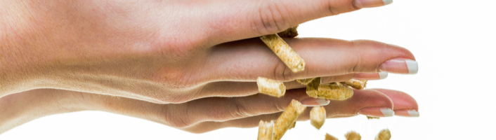 main égrainant du pellets