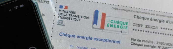 focus sur un chèque énergie