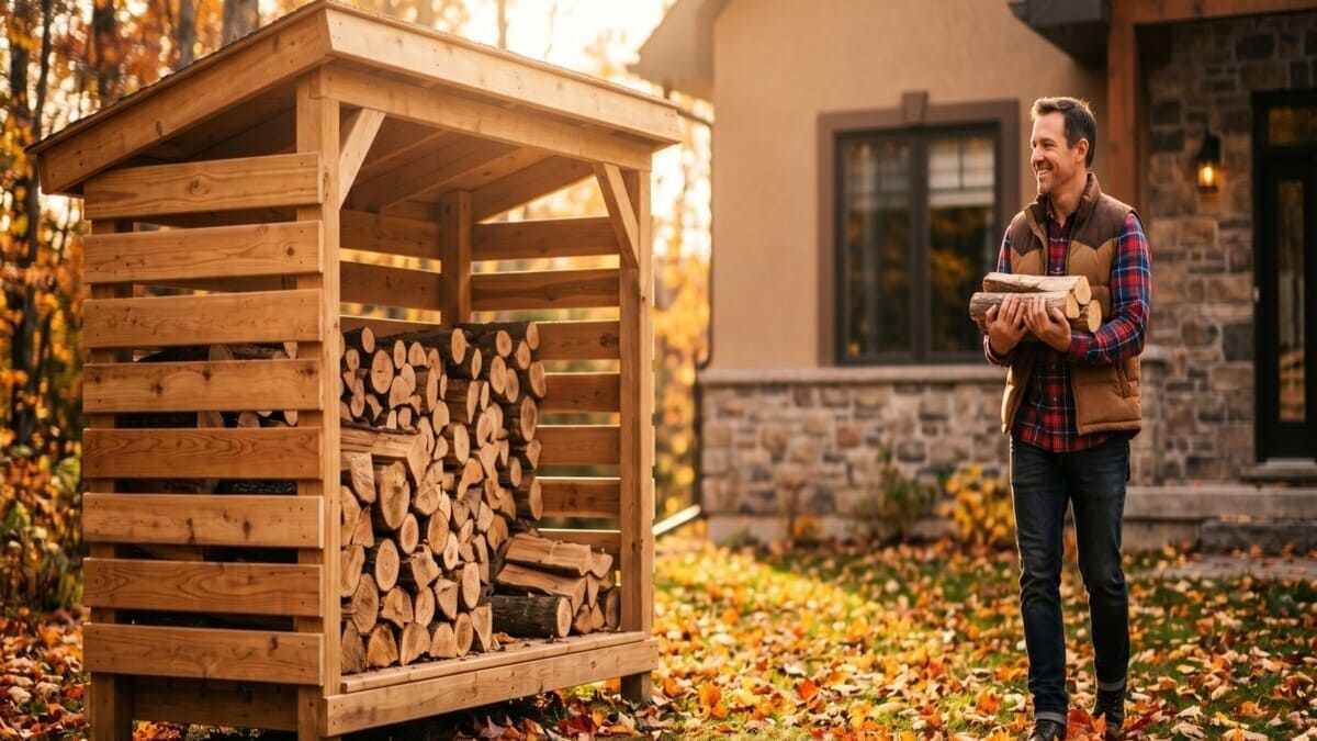 Choisir un abri pour bois de chauffage pour protéger le bois de l’humidité