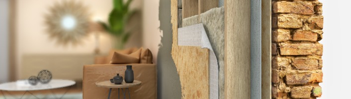 focus sur les couches d'un mur