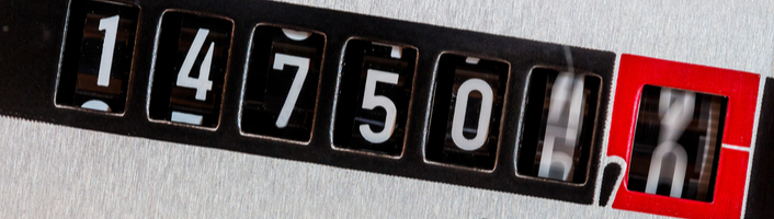 focus sur un compteur électrique