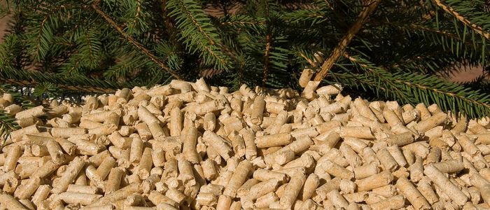 tas de pellets de bois