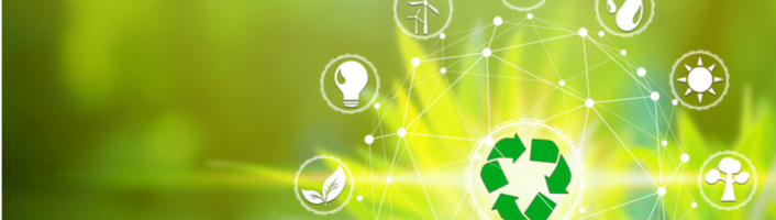 main portant le symbole du recyclage