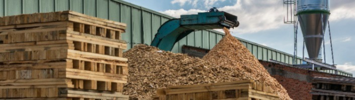 focus dans une usine de fabrication de pellets