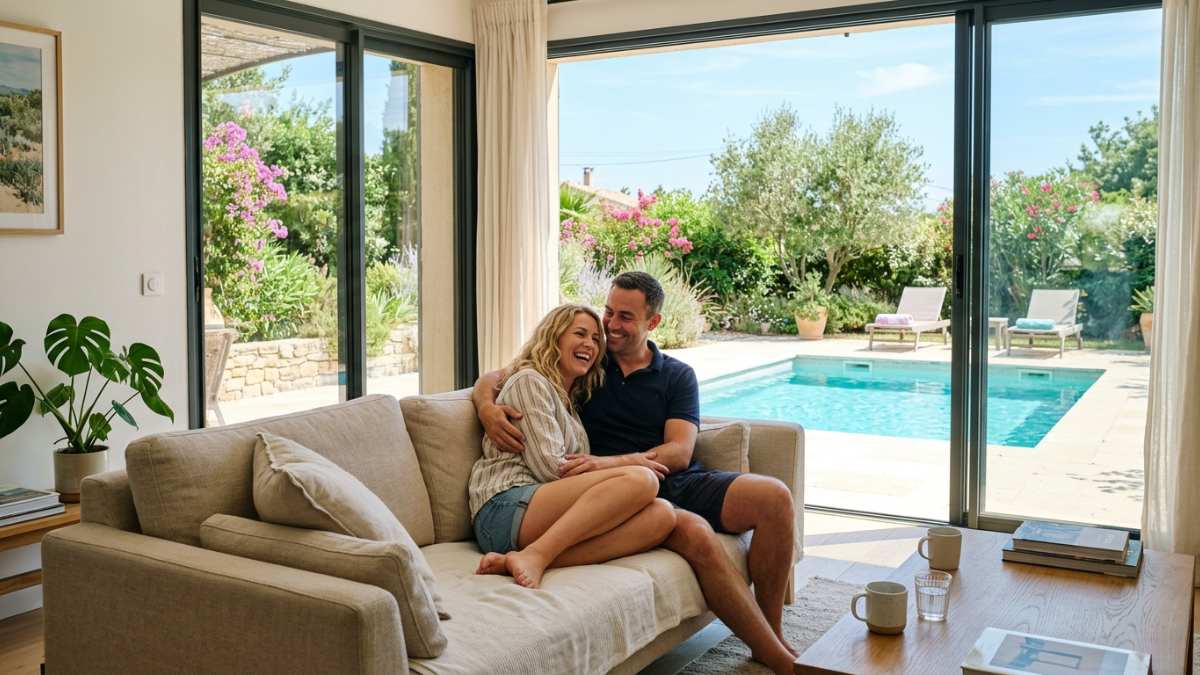 couple sur son canapé dans son salon
