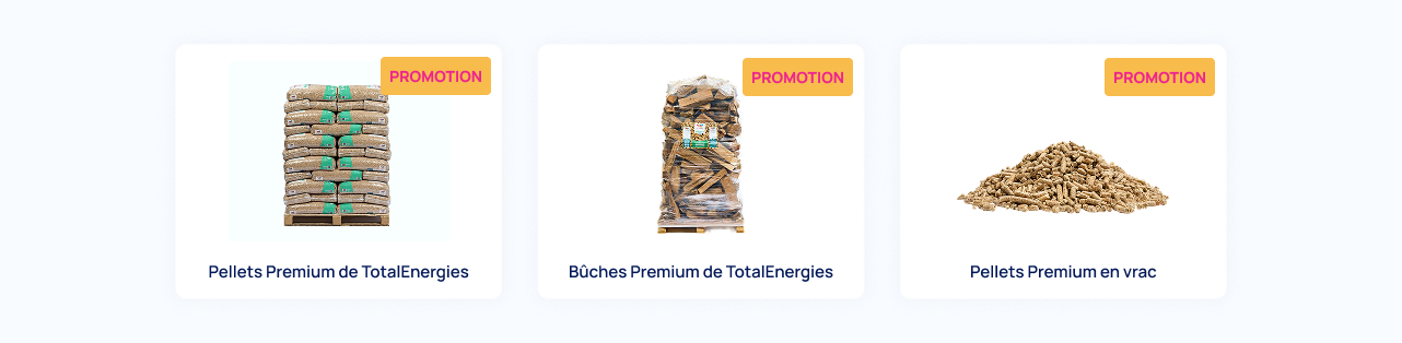 Pellets et Bûches TotalEnergies en promotion