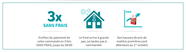 vignette de l'offre paiement 3 fois sans frais totalenergies