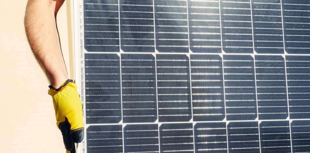 focus d'un panneau solaire