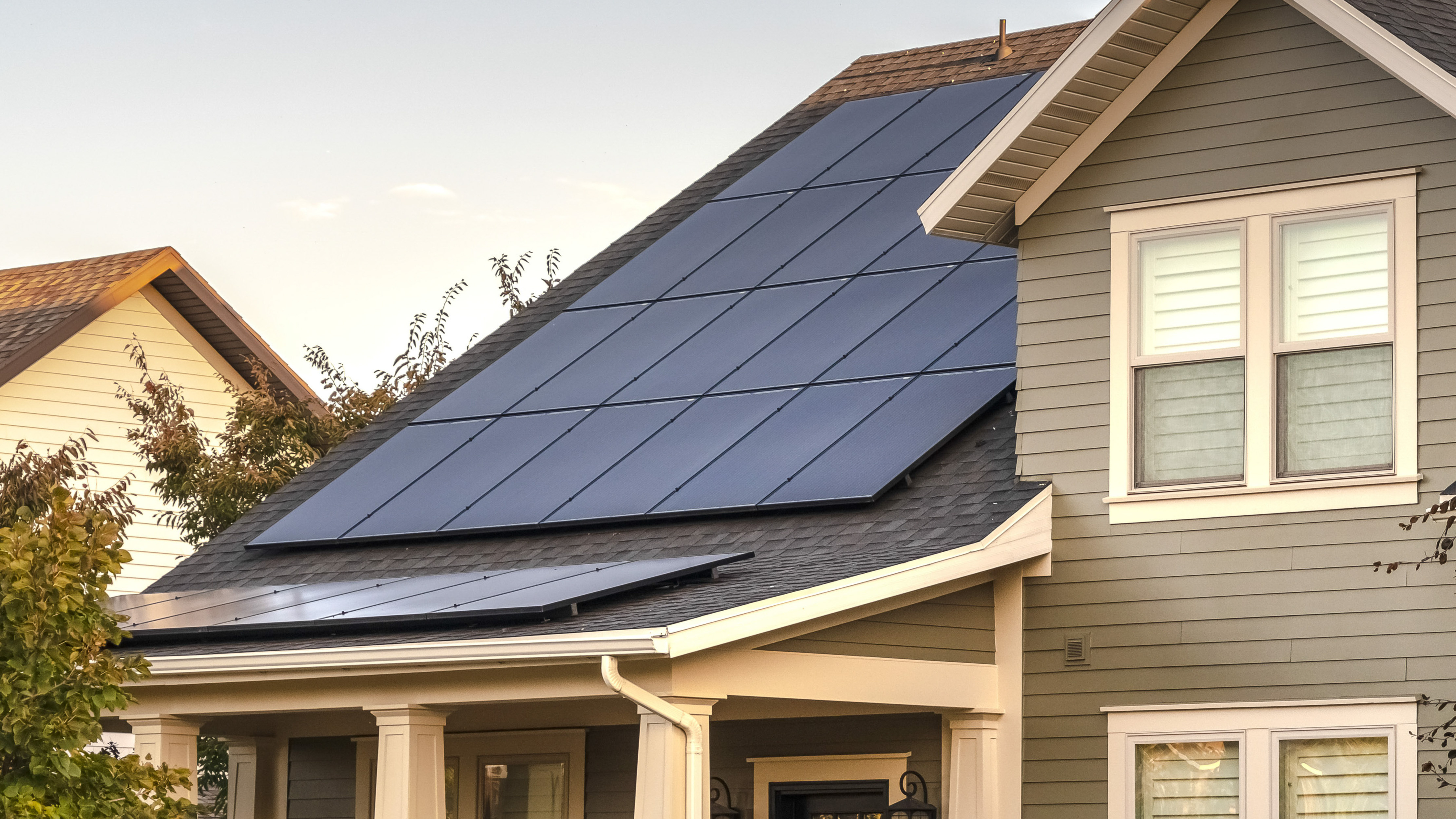 panneaux solaire sur une maison